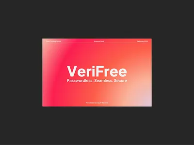 VeriFree - Investor Pitch Deck for SaaS Startup ai pitchdeck branding figma google slides investo rpresentation keynote paas presentation pitch deck pitch deck design powerpoint pre seed presentation presentation product presentation saas presentation sales deck sales pitch sales presentation seed funding presentation ui design ux design