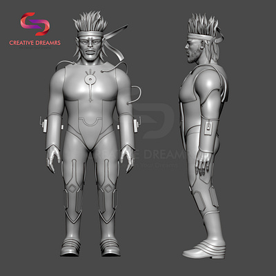 3D Character of Grey Model 3d 3d modeing 3d rendering 3dart 3dcharacter digitalsculpt illustration visualization