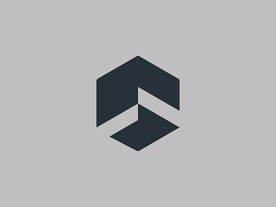 Hexagon mark 1 one number graphic design hexagon logo logotype mark