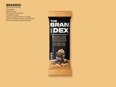 Brandex Healthy Bar: Golden Balance Packaging fmcg