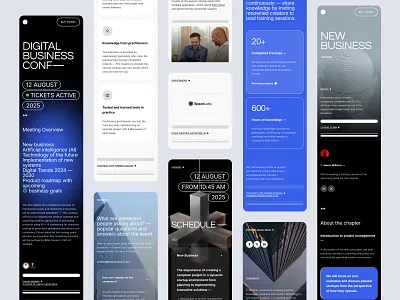 BusinessConf | Event - Template #6 blog cms concept conference design event landing page minimalist modern portfolio services ui ux web web design webdesign website