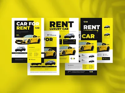 Rental car flyer automobile automotive banner travel car car care car dealership car garage car rent car rental car travel flyer flyer travel vehicle
