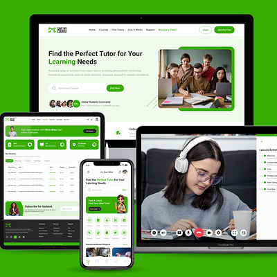 SMC – Online Study SaaS Platform cleanui dashboarddesign edtech educationapp figma mobileappdesign moderndesign onlinelearning responsiveui saasplatform studentdashboard studyplatform tutorapp uiux uiuxdesign webappui
