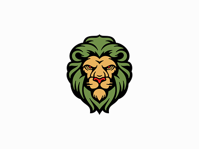 Lion Logo animal branding cartoon cat character design emblem feline head icon identity illustration king lion logo mark mascot sports symbol vector
