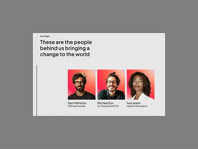 SaaS Pitch Deck – Team Slide ai pitchdeck figma google slides investor presentation paas pitch deck pitch deck pitch deck design powerpoint pre seed pitch deck presentation saas design saas pitch deck sales pitch sales presentation seed pitch deck team slide ui design ux design visual design web design