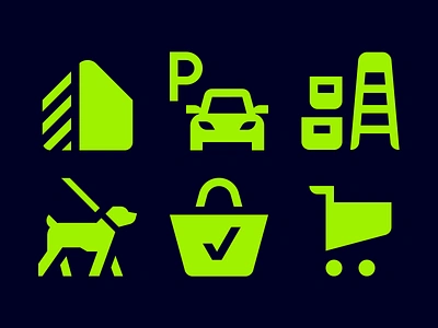 PIK icons car icon icon system iconset pictogram wayfinding