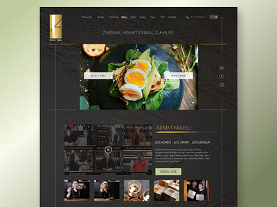 Restaurant Landing Page Design branding design development home page landing page restaurant ui ux web design website design