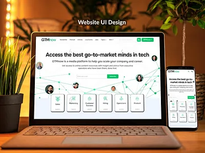 SaaS Content Platform Website UI | GTM & Growth Resources 3d animation branding contentplatform figma graphic design growthmarketing gtmstrategy logo mediawebsite motion graphics saasdesign saasweb techbranding ui uiux vcplatform webdesign