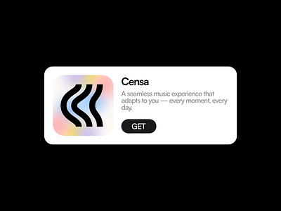 Censa Branding ai branding c letter clean colorful elegant fingerprint listeers listen logo mark minimal music personal reflect sound stylized wave