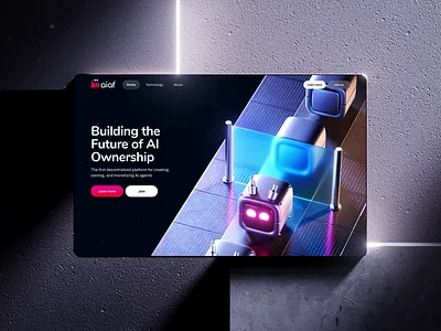 E-commerce landing page 3d animation 3d 3d animation 3d art ai agents e commerce ecommerce finance fintech hero hero section homepage icons landing landing page landingpage web web design webdesign website