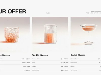 Glass bar coctail design detail editorial glass graphic design illustration orange section swiss ui ux website whiskey