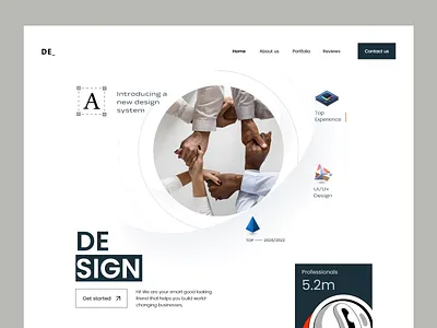 Website for an Digital Agency design interface product service startup ui ux web website