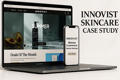 Innovist Skincare Case study beauty products brand branding casestudy ecommerce facecare figma homepage indianbrand innovist marbleui mobileui revamp skincare skincarebrand ui uidesign uxdesign web design website