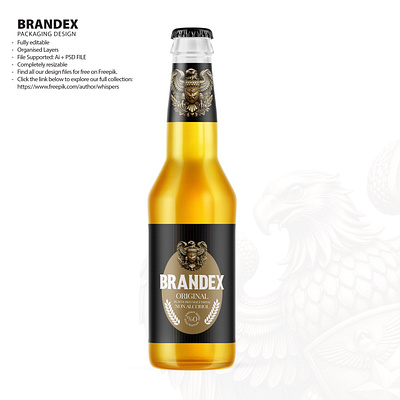 Brandex Original Malt Drink: Premium Packaging fmcg