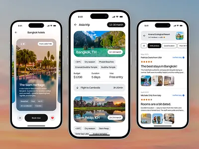 Travel Planning Mobile App app design app interface app interfaces application ui mobile mobile app design mobile app ui mobile ui search results travel app ui design