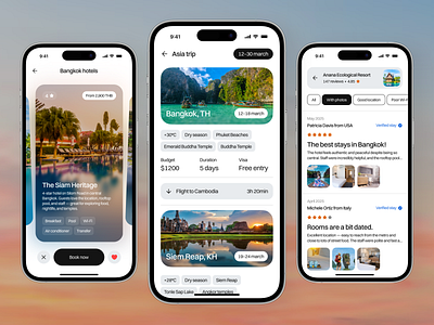 Travel Planning Mobile App app design app interface app interfaces application ui mobile mobile app design mobile app ui mobile ui search results travel app ui design