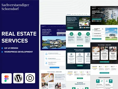 Real Estate Website UI/UX Design & CMS Development cms development creative web design custom web design divi theme design figma design figma to wordpress grafikdesign graphic design real estate ui real estate web ui design user experience design user interface design ux design visual design web design website design website development website entwicklung wordpress development