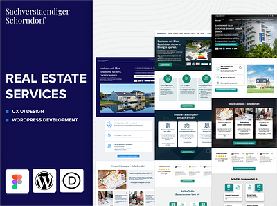 Real Estate Website UI/UX Design & CMS Development cms development creative web design custom web design divi theme design figma design figma to wordpress grafikdesign graphic design real estate ui real estate web ui design user experience design user interface design ux design visual design web design website design website development website entwicklung wordpress development