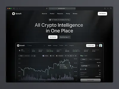 Cryptocurrency Trading Platform Landing Page app interface app interfaces application design best web design core app dashboard fintech landing page ui design ui ux ui ux design web design web design inspiration web interface design web ui