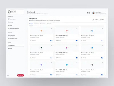 STAR SASS Integration dashboard dashboard ui design product design sass sass product ui