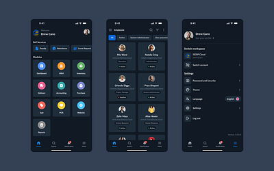 ERP Mobile App Design