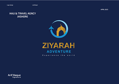 ZIYARAH ADVENTURE HAJJ AGENCY branding graphic design hajj agency logo