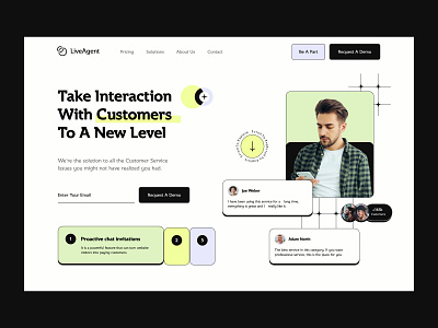 Live Agent agency brand identity branding design email illustration leads marketing responsive sale sales subscribe subscription ui ux website design