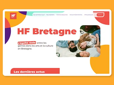 HF Bretagne, gender equality in arts and culture - UX/UI Design creative design interface ui ux web webdesign website website design