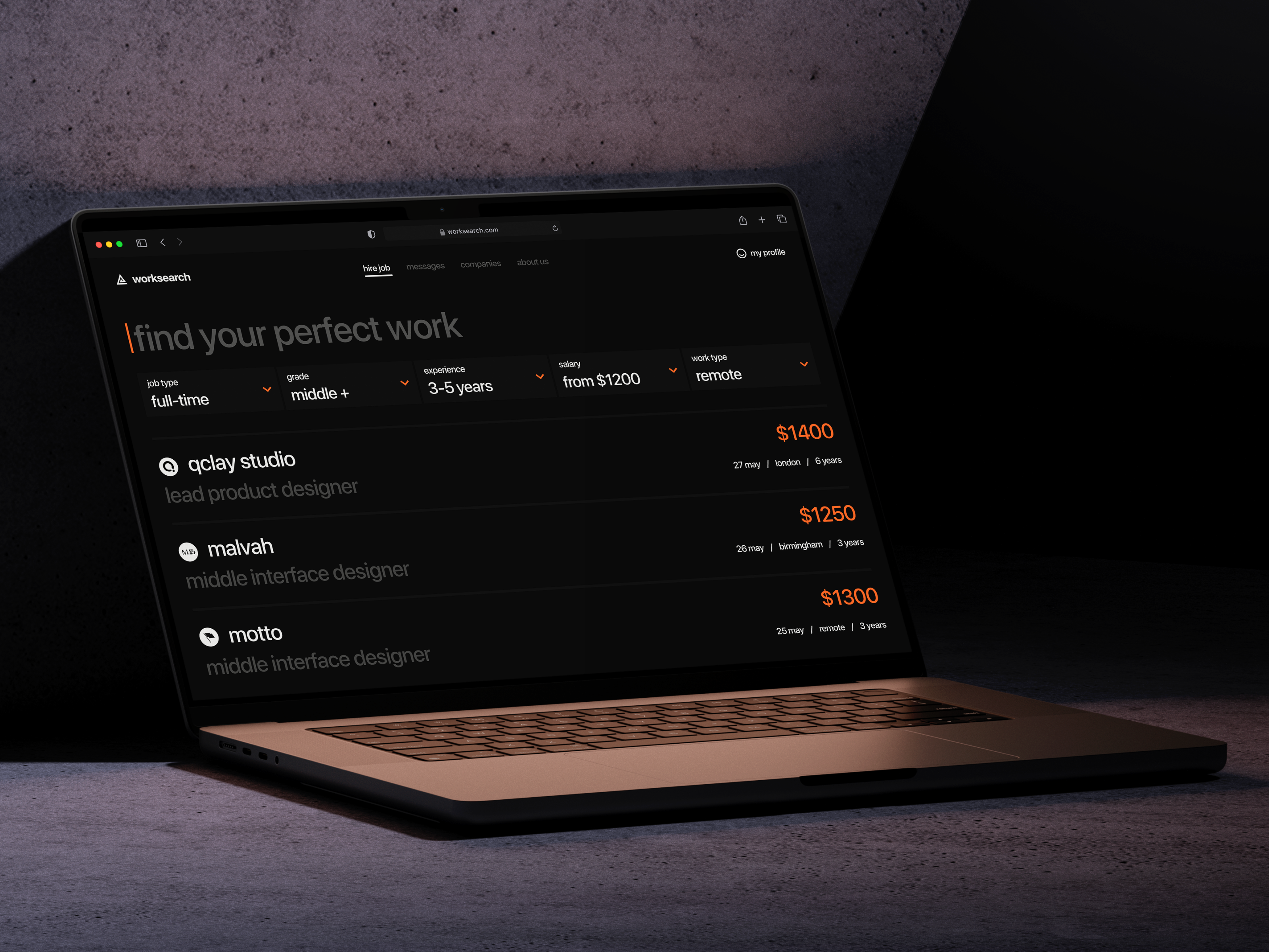 Job Search Website Design Concept modern website professional website search filter search ui ui ux design web application design web design web design inspiration web interface design web ui web ui design