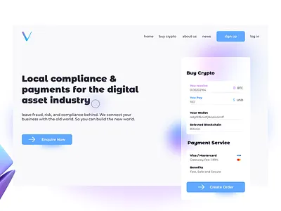 Crypto ___ Wallet bitcoin blockchain coin crypto crypto website interface landing minimal nft nft marketplace payment ui uidesign uiuxdesign wallet website