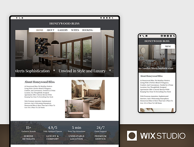 Apartment - Wix Studio Website Template accomodation website apartment website beautiful website luxury apartment website luxury template rental website short term rental website vacation home website vacation rental website website template wix apartment wix studio wix studio rental website wix studio website wix studio website template