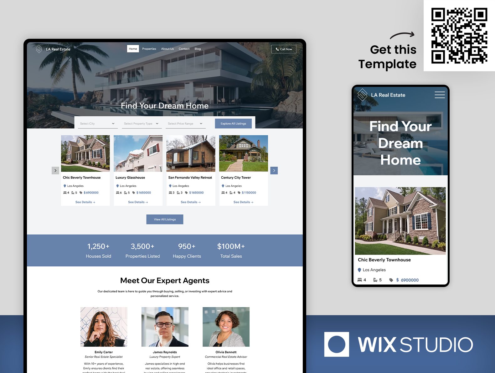Real Estate Listings - Wix Studio Website Template apartment listing beautiful website commercial real estate open houses website properties website property listings website property management property sales website property search property webdesign property wix website real estate real estate marketing real estate offers website real estate website real estate wix website realtor website wix studio wix studio website wix studio website template