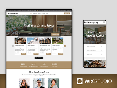 Realtor - Wix Studio Website Template commercial real estate homes for sale house listings open houses property listing template property listings property management property rentals property website real estate agent real estate broker real estate listing template real estate services website real estate website realtor website residential properties wix real estate wix studio wix studio website wix studio website template