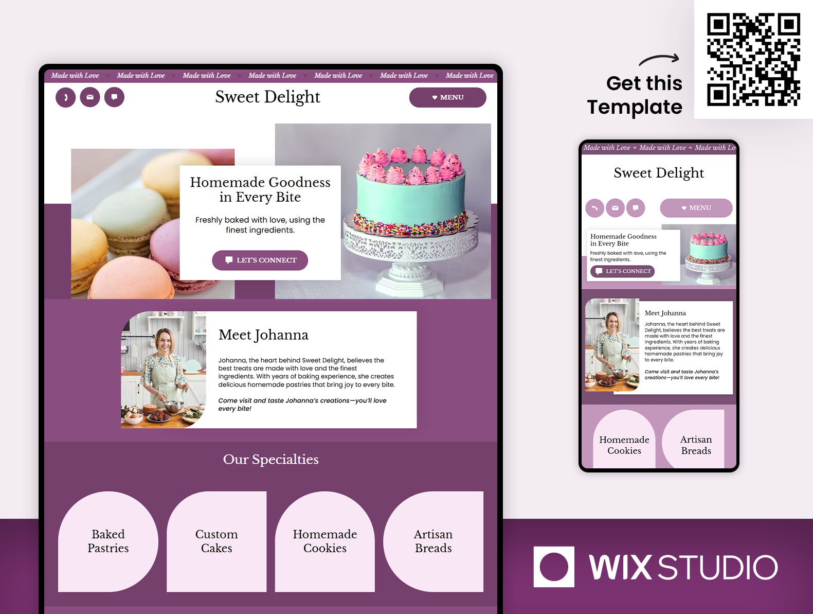 Cake Bakery - Wix Studio Website Template bakery website bakery website template beautiful website birthday cakes template cake bakery website cake delivery website cake designer cake orders cake shop online cake shop website cake website cake website template cupcakes website dessert shop template pastry shop website sweet shop website wix studio wix studio website wix studio website template wix website template