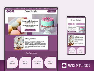 Cake Bakery - Wix Studio Website Template bakery website bakery website template beautiful website birthday cakes template cake bakery website cake delivery website cake designer cake orders cake shop online cake shop website cake website cake website template cupcakes website dessert shop template pastry shop website sweet shop website wix studio wix studio website wix studio website template wix website template