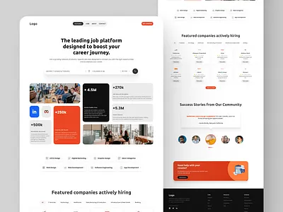 Job Searching Platform jobplatform landingpage ui userexperience ux