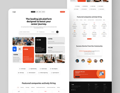 Job Searching Platform jobplatform landingpage ui userexperience ux