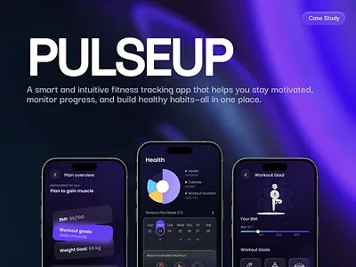 UI/UX case study Pulseup ui