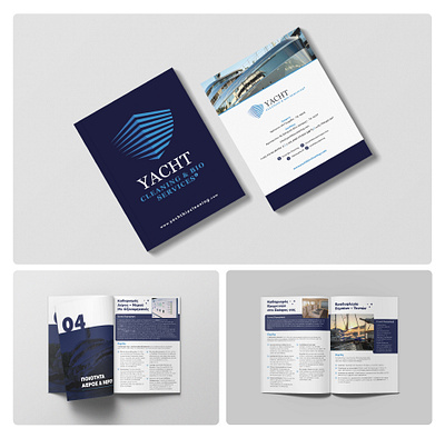 A booklet design for YACHT company book booklet branding company creative design editorial editorial design graphic design typo typography vector