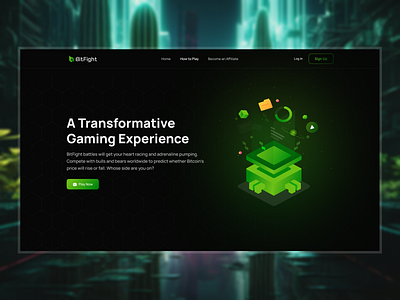 Bitfight - Gamified Crypto Trading Platform bitfight crypto gaming crypto landing page crypto trading decentralize gaming gamified crypto trading how to play landing page trading platform web design web3 gaming
