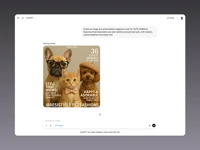 ChatGPT create image page - SnowUI ai chat chatgpt