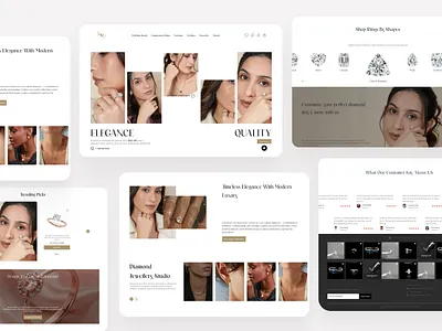 Sparkle & Style – Modern Jewelry Website figma jewelrydesign landingpage ui userexperience ux