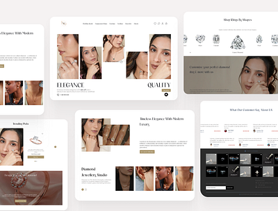 Sparkle & Style – Modern Jewelry Website figma jewelrydesign landingpage ui userexperience ux
