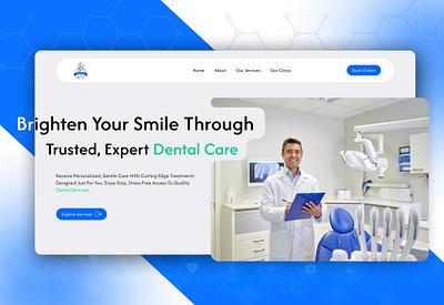 Dental clinic website design adobe xd app mockup app screenshots business website dashboard design digitaldesign figma ui design responsivewebdesign shopify uiux uiuxdesign userexperience web app design webdesign webdevelopment webflow wix wordpress wordpressdevelopment wordpressthemes