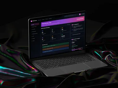 Modern Dark Themed Dashboard UX branding darkmode dashboard modern design ui ux