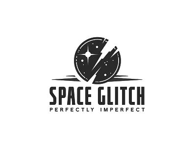 Space Glitch - logo design branding celestial cool cosmos logo logo design orb sky space stars