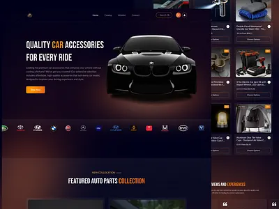 E-commerce Website-Parts Sale auto accessories automotive components car parts e commerce e commerce design e commerce shop e commerce website parts sale ecommerce landing page ecommerce website parts sale vehicle parts