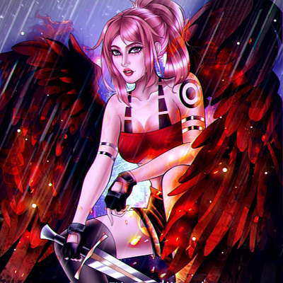 Fallen Angel design graphic design illustration