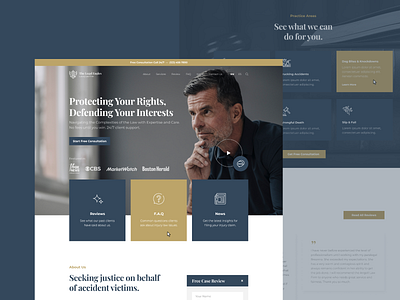 Luxury Law Legal Firm Website accident branding business clean elegant figma firm landing landing page law legal luxury modern professional ui ui design uidesign uiux website website landing