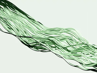 String 3D Animation 3d 3d blender 4k resolution abstract animation cinematic graphic design green hero section landing page motion graphics noise animation string animation tridimensi pro